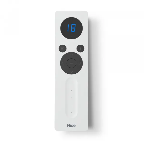 Nice Domi P18V – 18-Kanal Funkhandsender mit Slider & Hand-/Automatik-Umschaltung